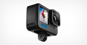 The GoPro Hero10 Black on a white background