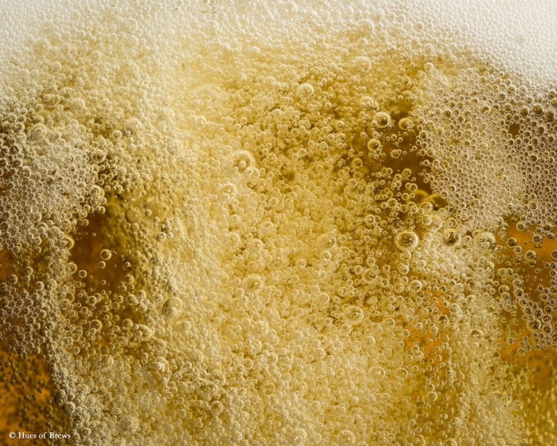 Closeup photo of beer, light