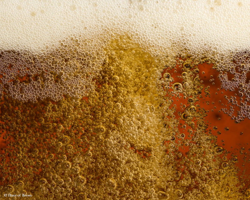 Closeup photo of beer, amber