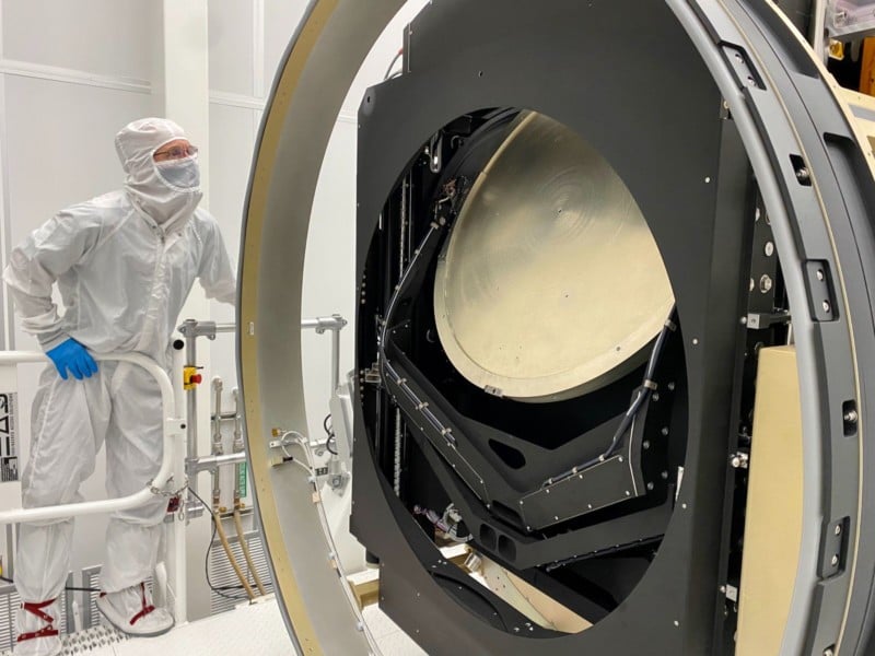 LSST camera being assembled