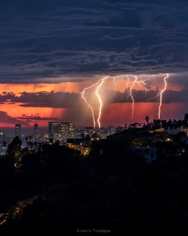 The Story Behind Los Angeles's Rare Lightning Storm Photos | PetaPixel