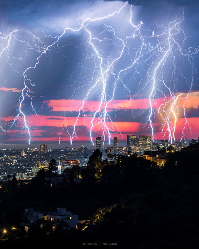 The Story Behind Los Angeles’s Rare Lightning Storm Photos - Top Tech News