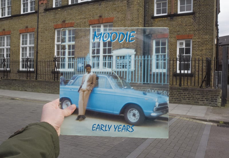 Moodie album cover photographed in location