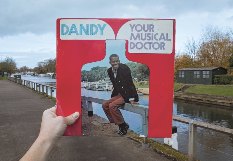 Dandy album cover photographed in location