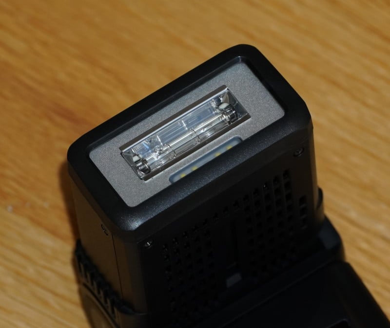 The head of a Nissin flash