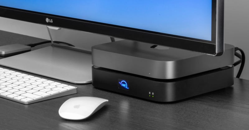 OWC’s Thunderbolt 4 Expansion Hub Fits Perfectly Under a Mac Mini