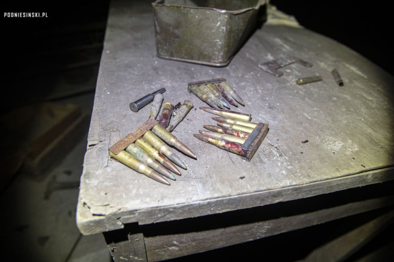 Ammo found in an abandoned underground munitions factory