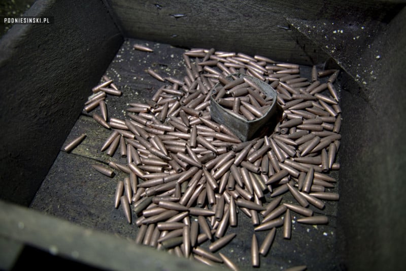 Ammo found in an abandoned underground munitions factory