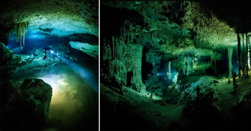 Photographing the Expansive Underwater Caves of the Yucatan