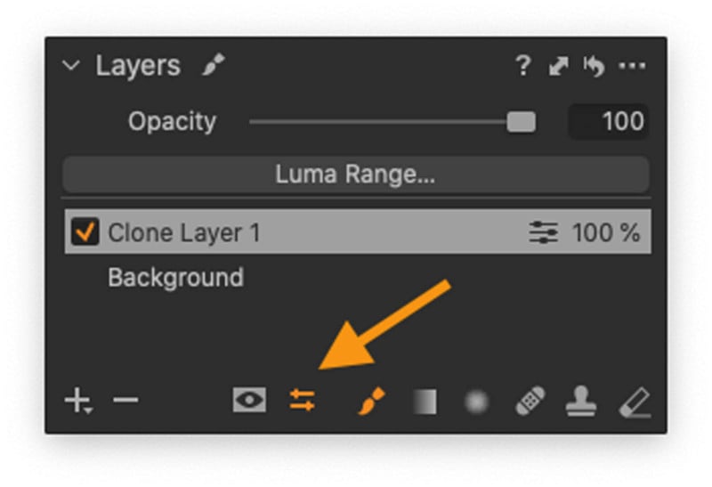 A screenshot of layers in Capture One