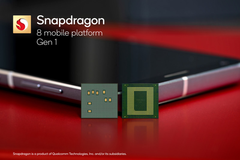 Qualcomm Snapdragon 8 chip back and front