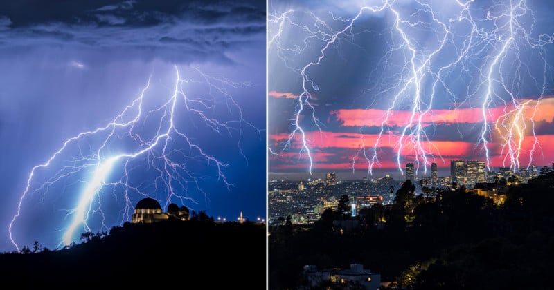 The Story Behind Los Angeles's Rare Lightning Storm Photos | PetaPixel