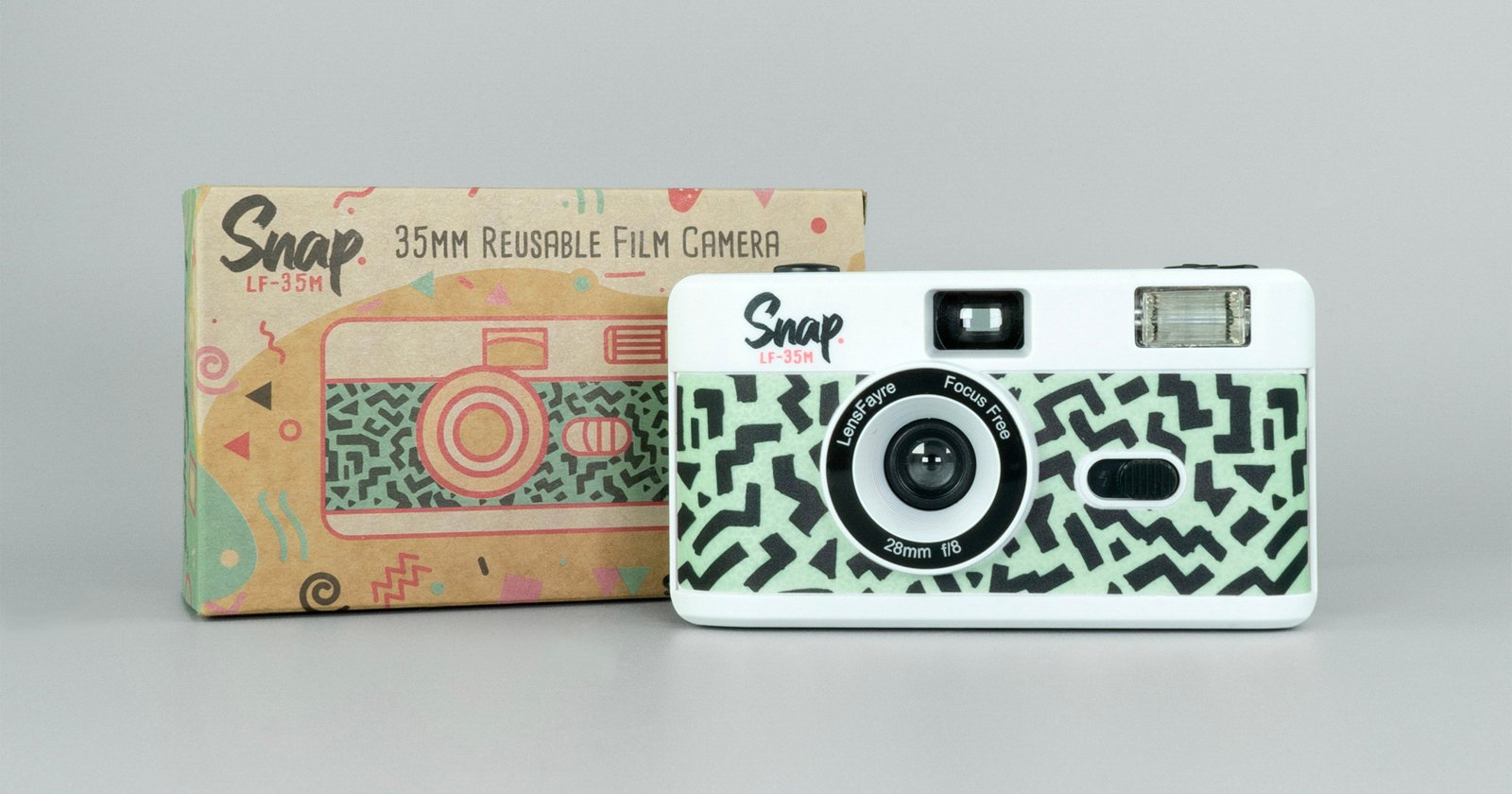 the snap disposable camera with box
