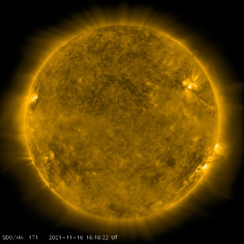 Most recent photo of the Sun captured by the ADO AIA