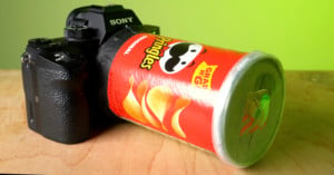 Camera Lens made out of a Pringles can