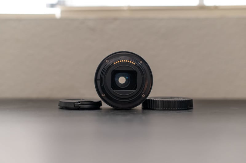 A rear view of the Nikon Z 40mm f/2 lens