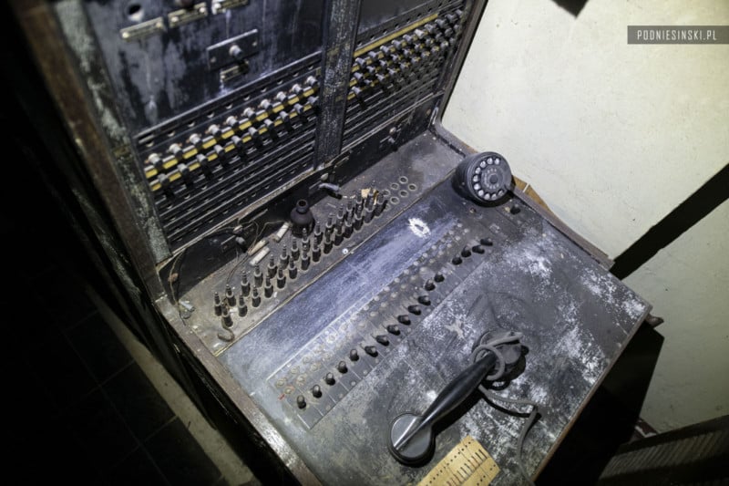 A switchboard found in a nuclear bunker