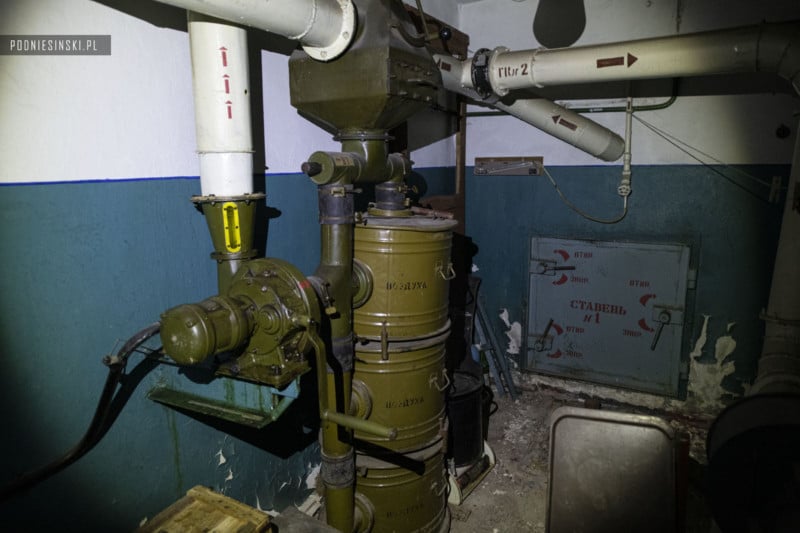 Equipment found in an old nuclear shelter