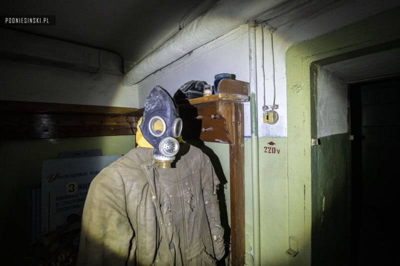 Safety suit found in nuclear bunker