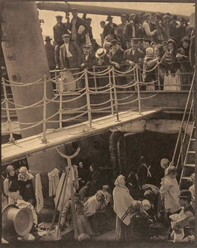 Ship with immigrants