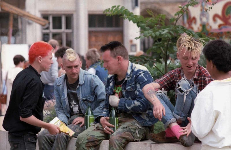 A group of guys sitting together