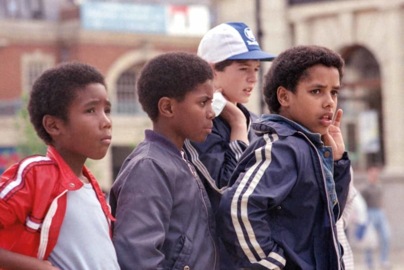 Three boys sitting together