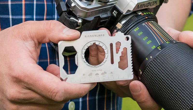 A camera-shaped multi-tool by Kikkerland
