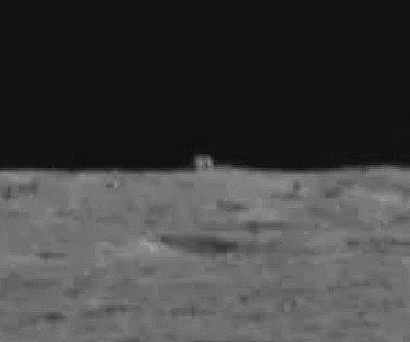A strange object spotted by a lunar rover on the Moon