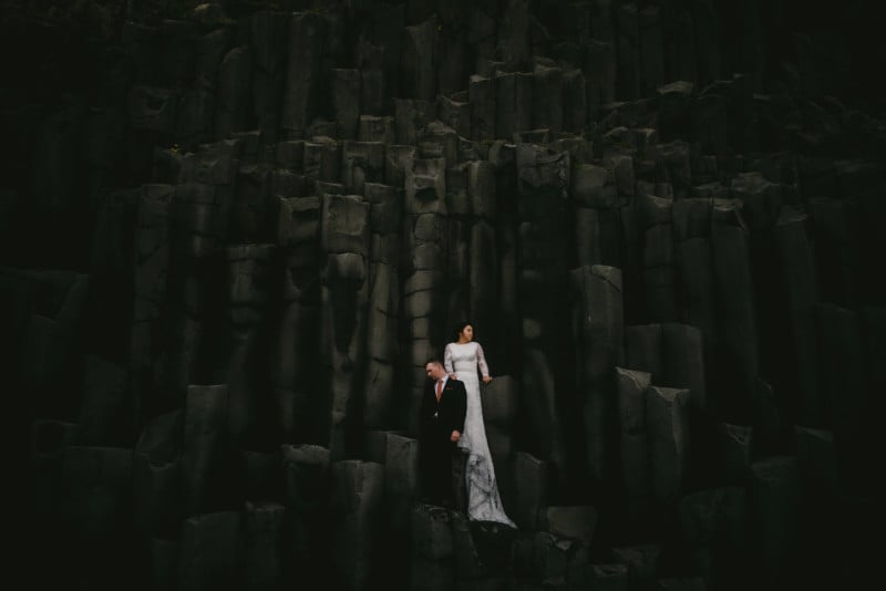 Iceland volcano elopement photography