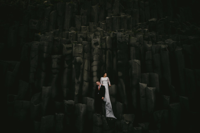 Iceland volcano elopement photography