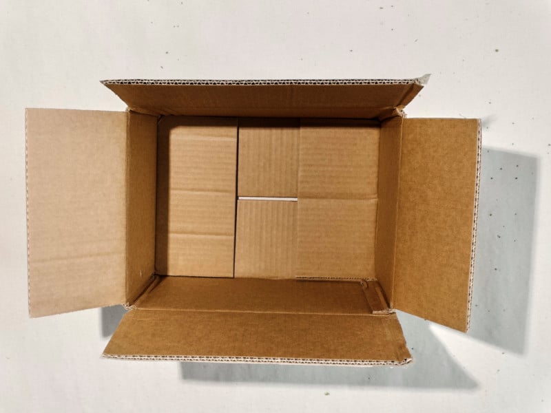 An ordinary cardboard box