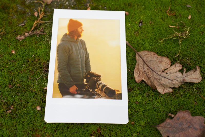 Instax print developed from a photo taken with Nikon D850 camera.