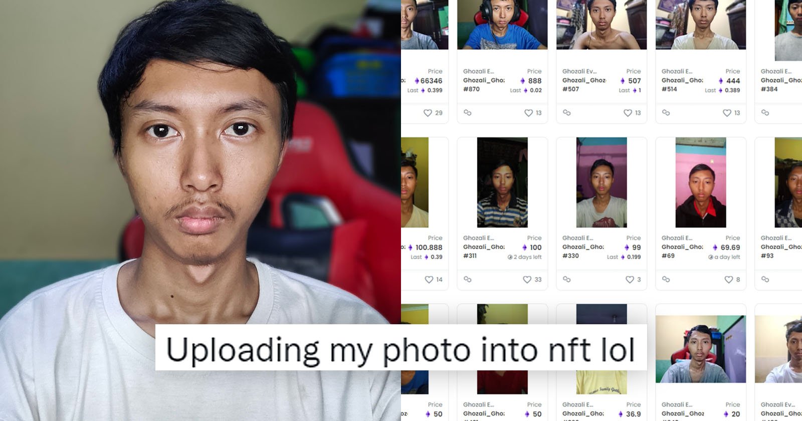 Student Becomes a Millionaire After Turning Selfies Into NFTs as a Joke |  PetaPixel