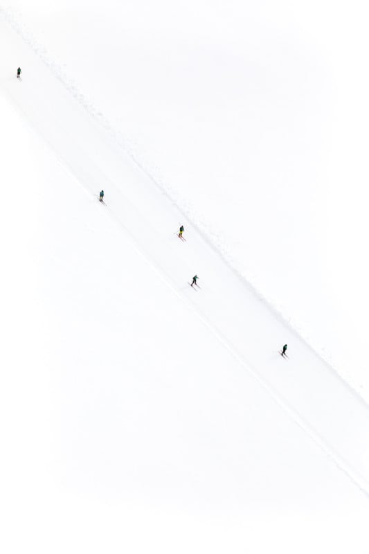 Penny Prangnell's aerial photography of Australian ski mountain range