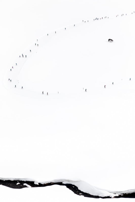 Penny Prangnell's aerial photography of Australian ski mountain range