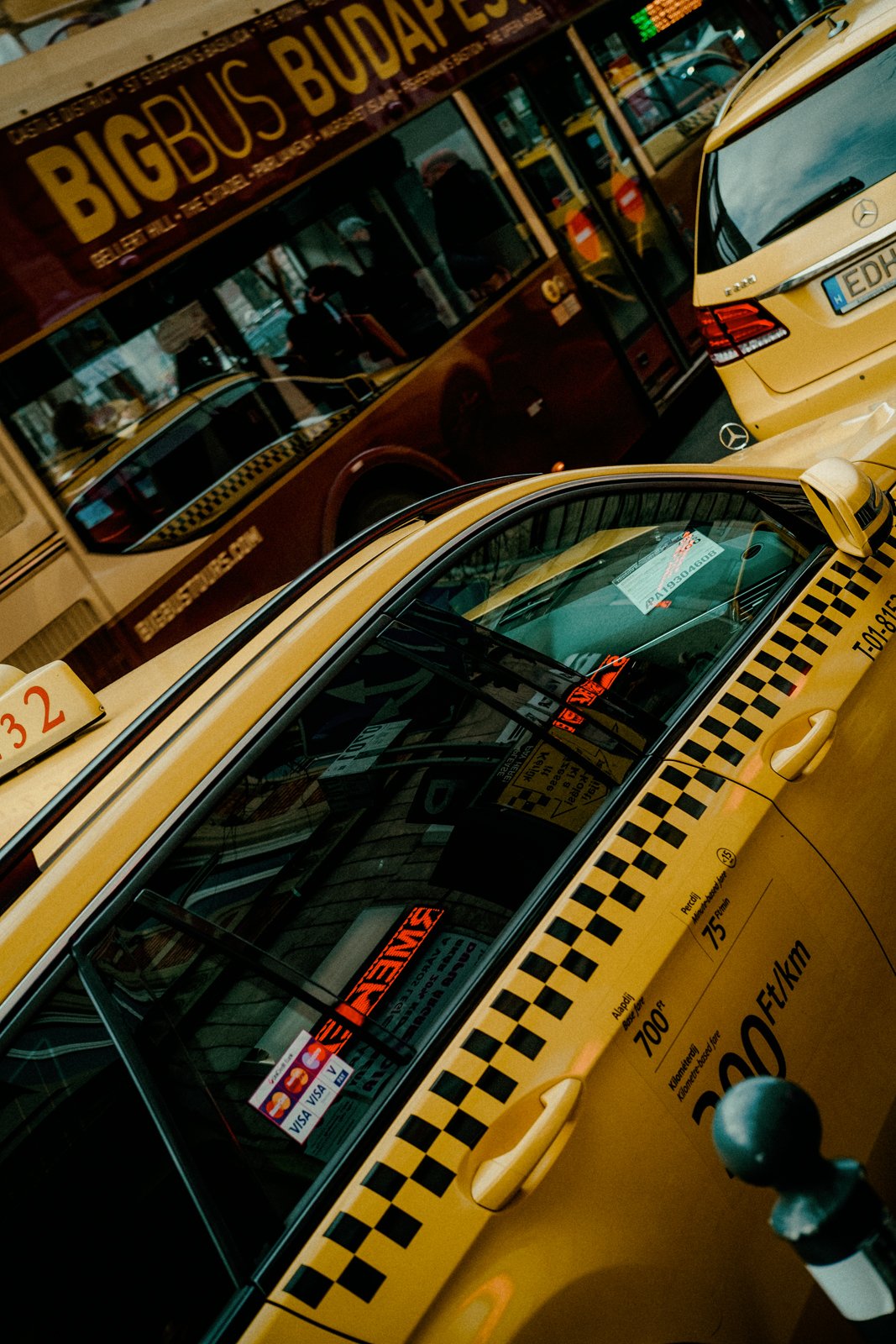 A busy street in Hungary