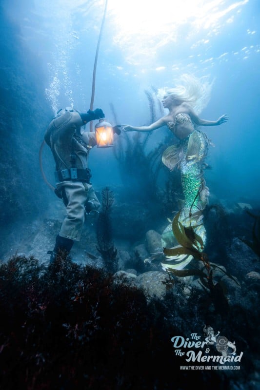 The Diver and the Mermaid photo series