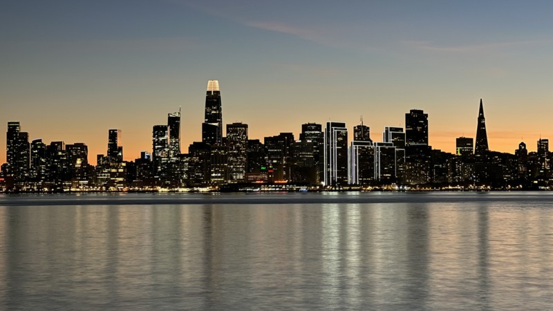 A view of San Francisco from Treasure Island