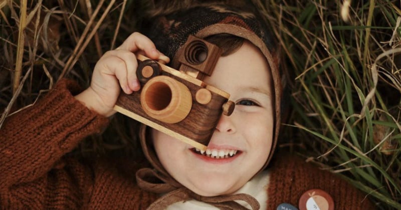 Father's Factory Wooden Toy Cameras Collection