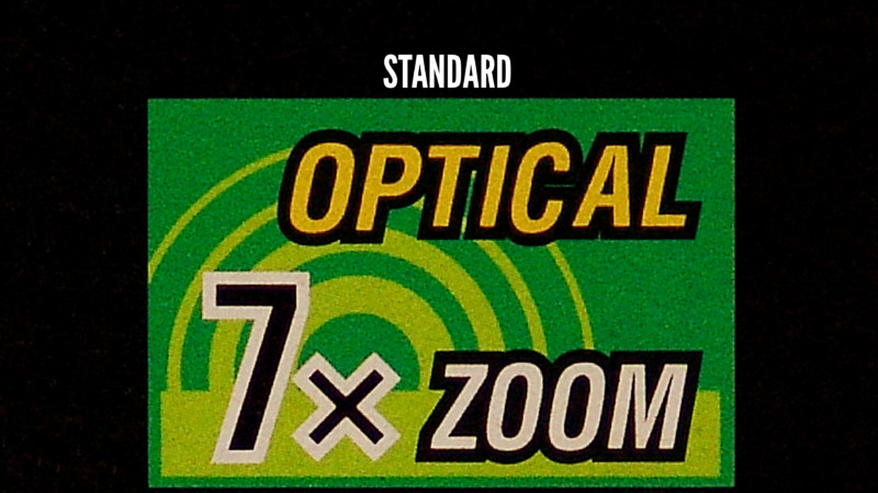 Sony F828 real vs standard modes