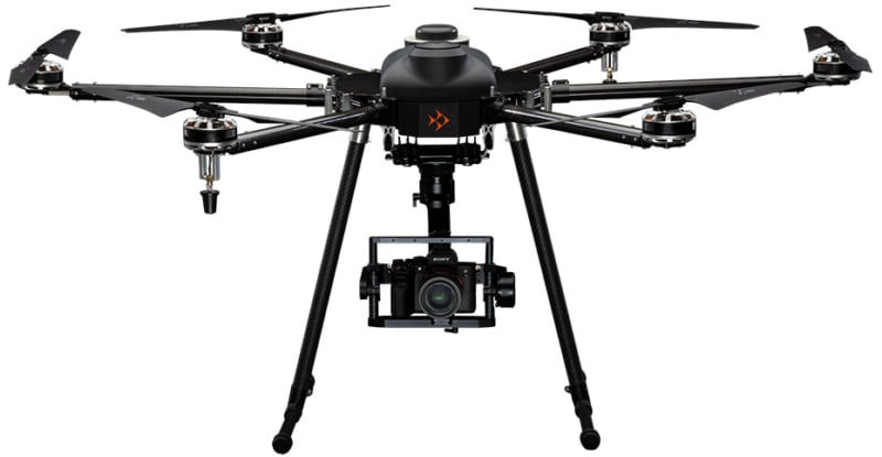 Skyfish Drone with Sony Alpha Camera attached