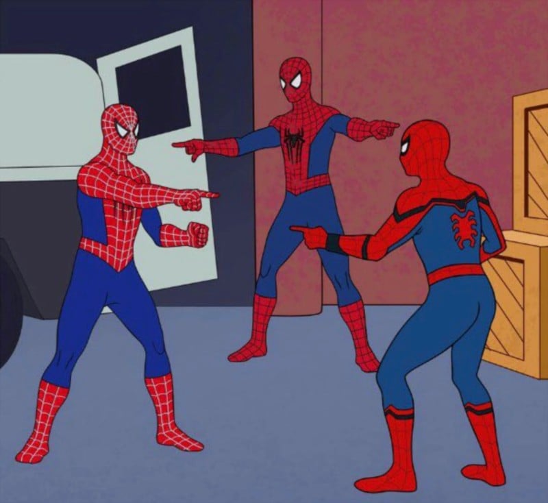 spider  man cartoon meme