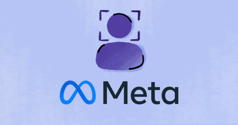 Meta Logo and Facebook Facial Recognition