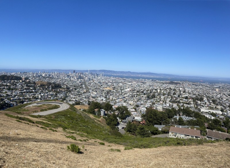 A view of San Francisco from Twin Peaks