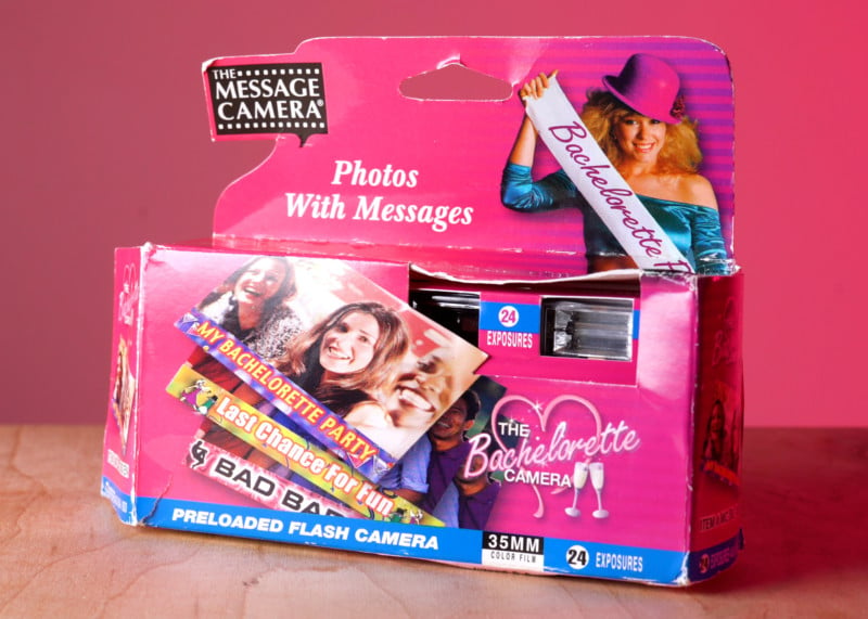 Bachelorette Themed Disposable Camera Box