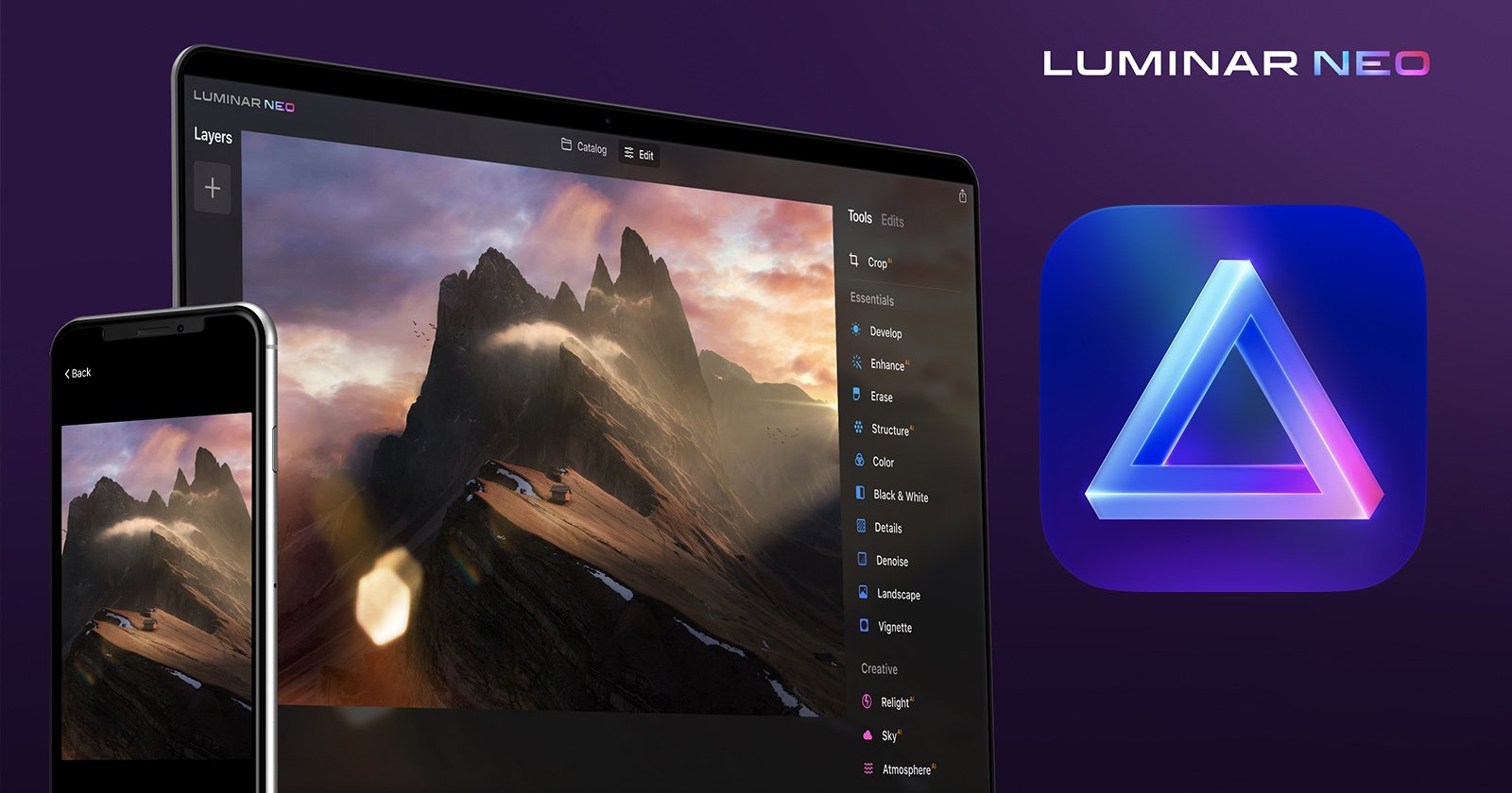 Photo Editor Luminar Neo: Easy Photo Editing Software for Mac & PC