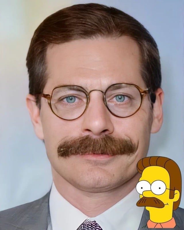 The Simpsons Ned Flanders in Real Life