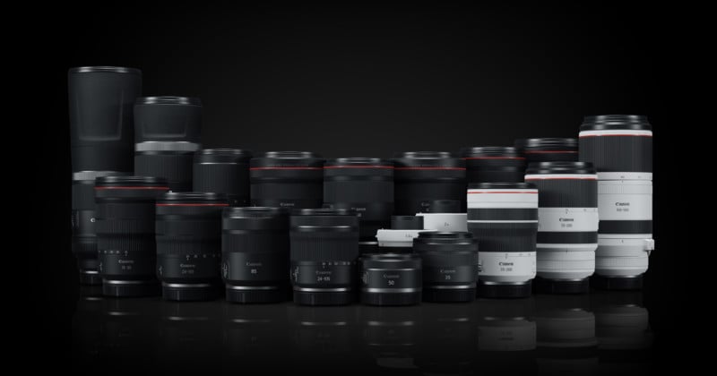 Canon lenses from 2021