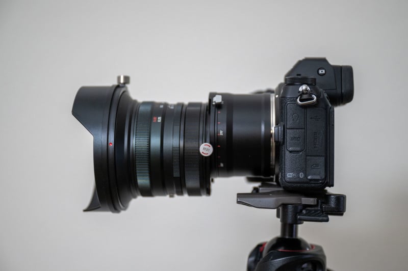 Laowa 20mm f/4 Zero-D Shift Lens Side Profile