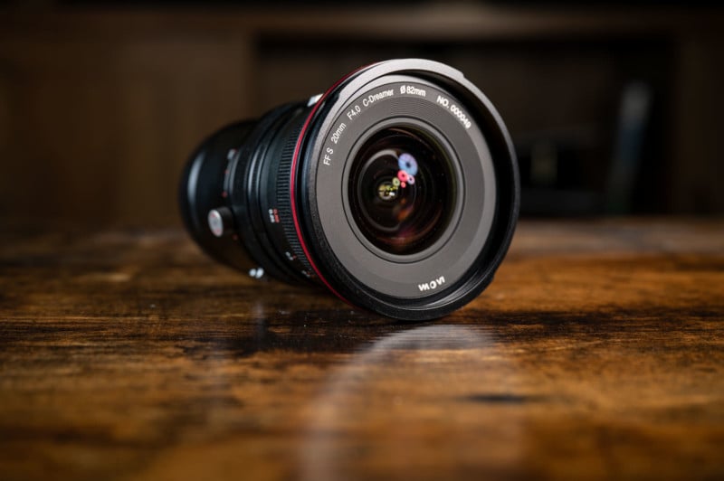 Laowa 20mm f4 Zero-D Shift Lens front view